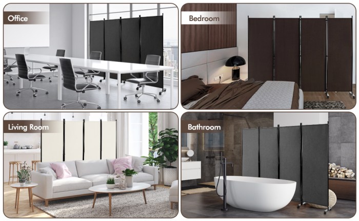 Rollaway privacy panel furniture system