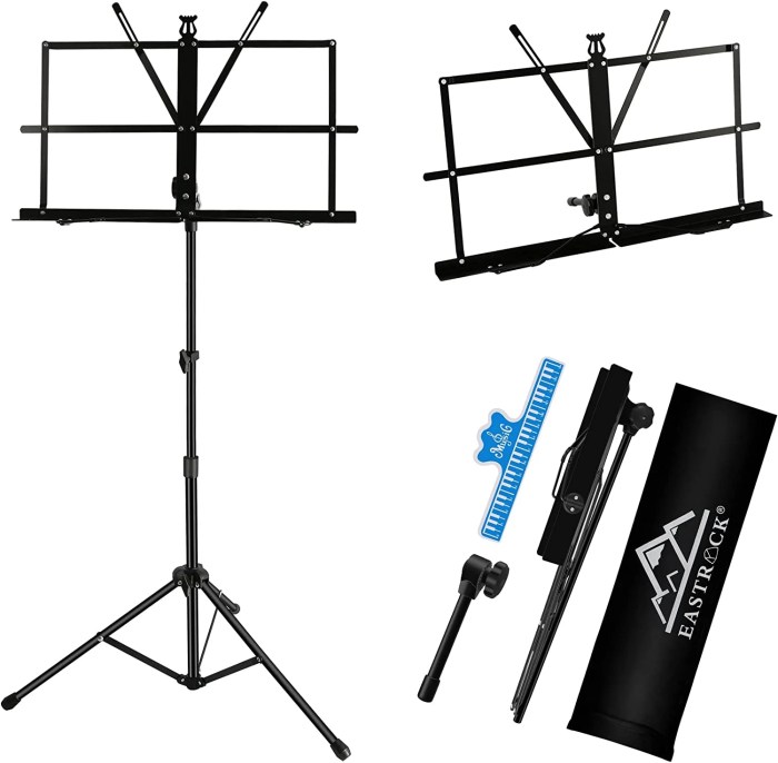 Foldable sheet music stand furniture
