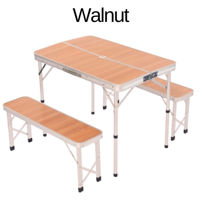 Folding picnic cooler bench furniture