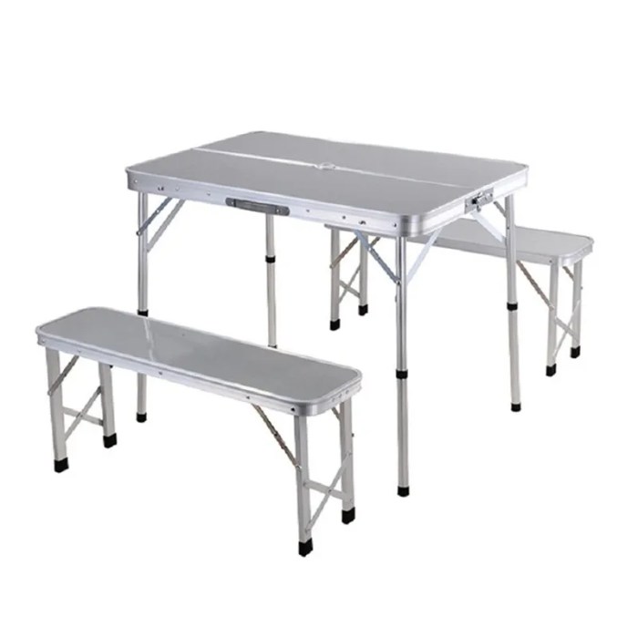 Folding picnic cooler bench furniture