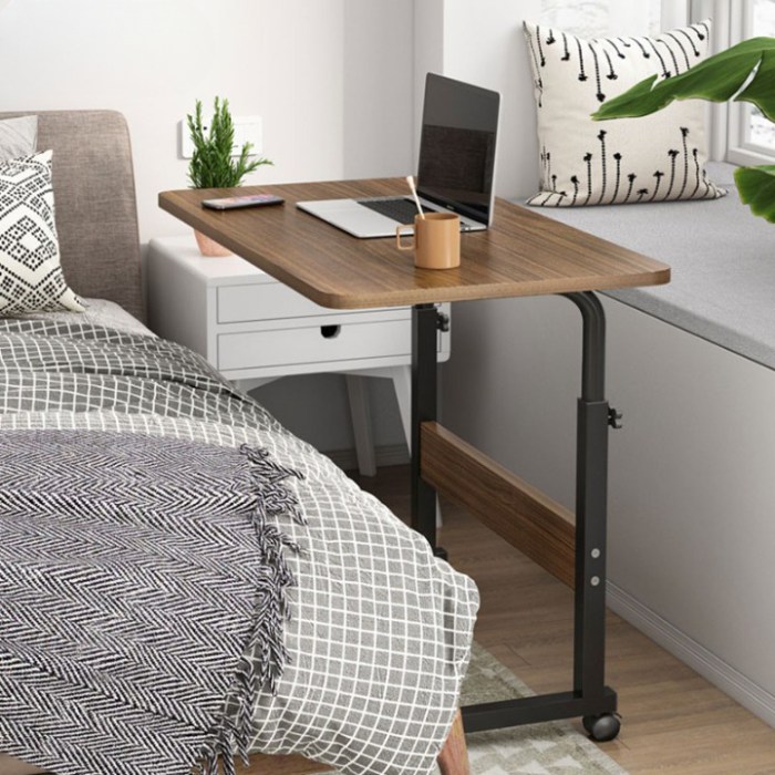 Retractable laptop desk furniture