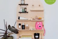 Rolling craft stand with pegboard furniture